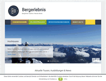 Tablet Screenshot of bergerlebnis.com
